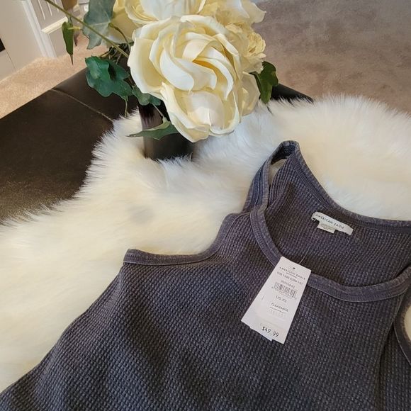 American Eagle Outfitters Gray Mini Dress - Picture 7 of 9